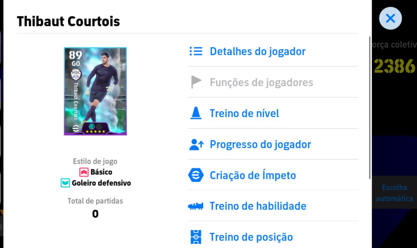 Conta Courtois Efootball