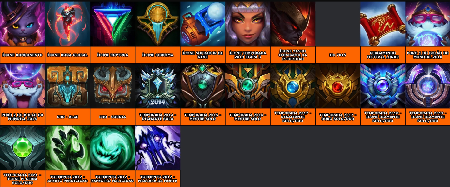 CONTA FULL ACESSO LEAGUE OF LEGENDS PAX SIVIR + RYZE TRIUNFANTE + ICONE TORMENTO