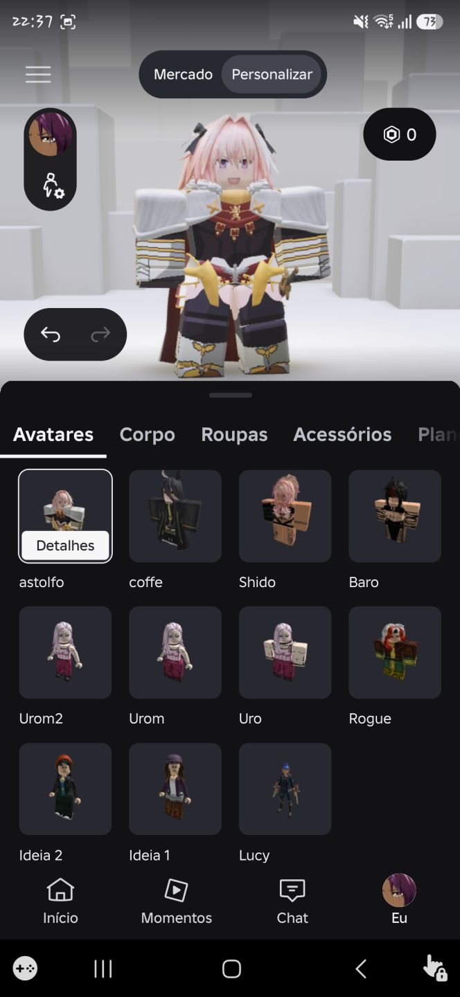 Conta roblox com muitas skins femininas