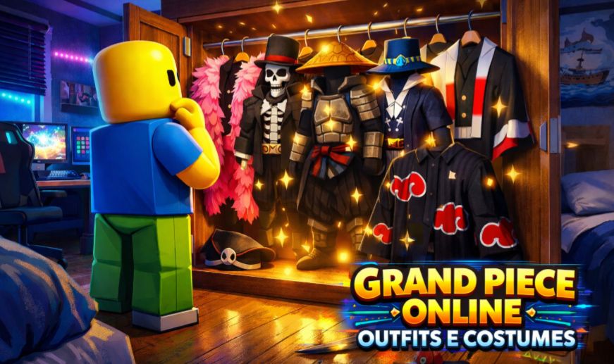 GPO-GRAND PIECE ONLINE | COSTUMES E OUTFITS! | ROUPINHAS PRA FICAR NA MODA!!