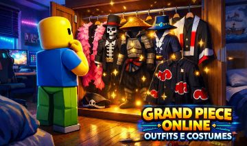 GPO-GRAND PIECE ONLINE | COSTUMES E OUTFITS! | ROUPINHAS PRA FICAR NA MODA!!