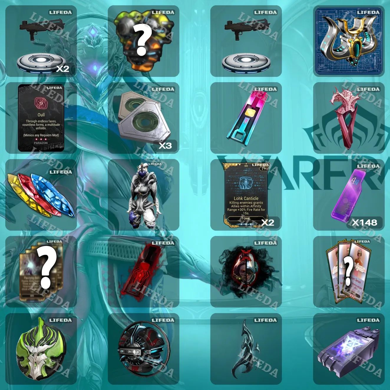 WARFRAME TWITCH DROPS / ITEMS/CREDITOS/SLOTS/RECURSOS [ENTREGA RAPIDA]
