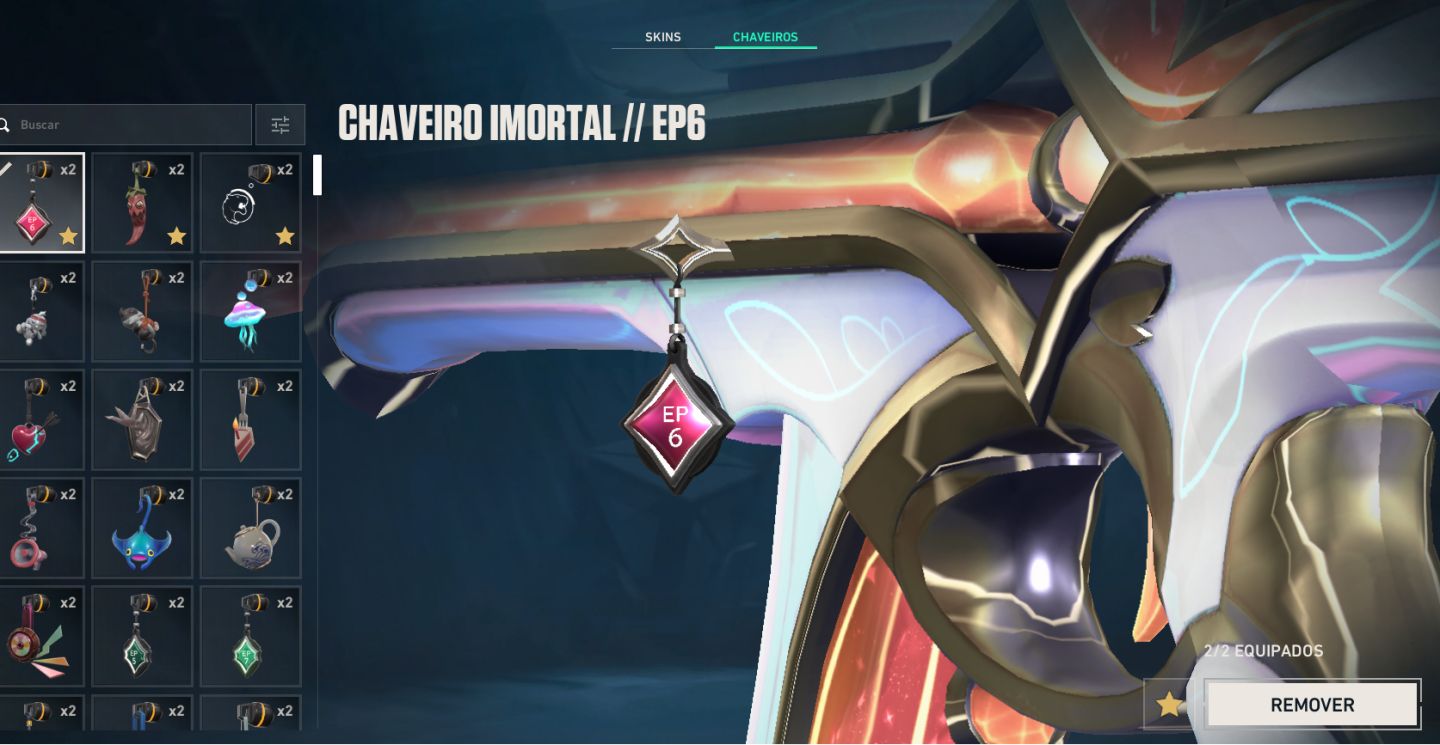 CONTA VALORANT UNICO DONO CHAVEIRO IMORTAL 3.8K GASTOS + SKINS LOL
