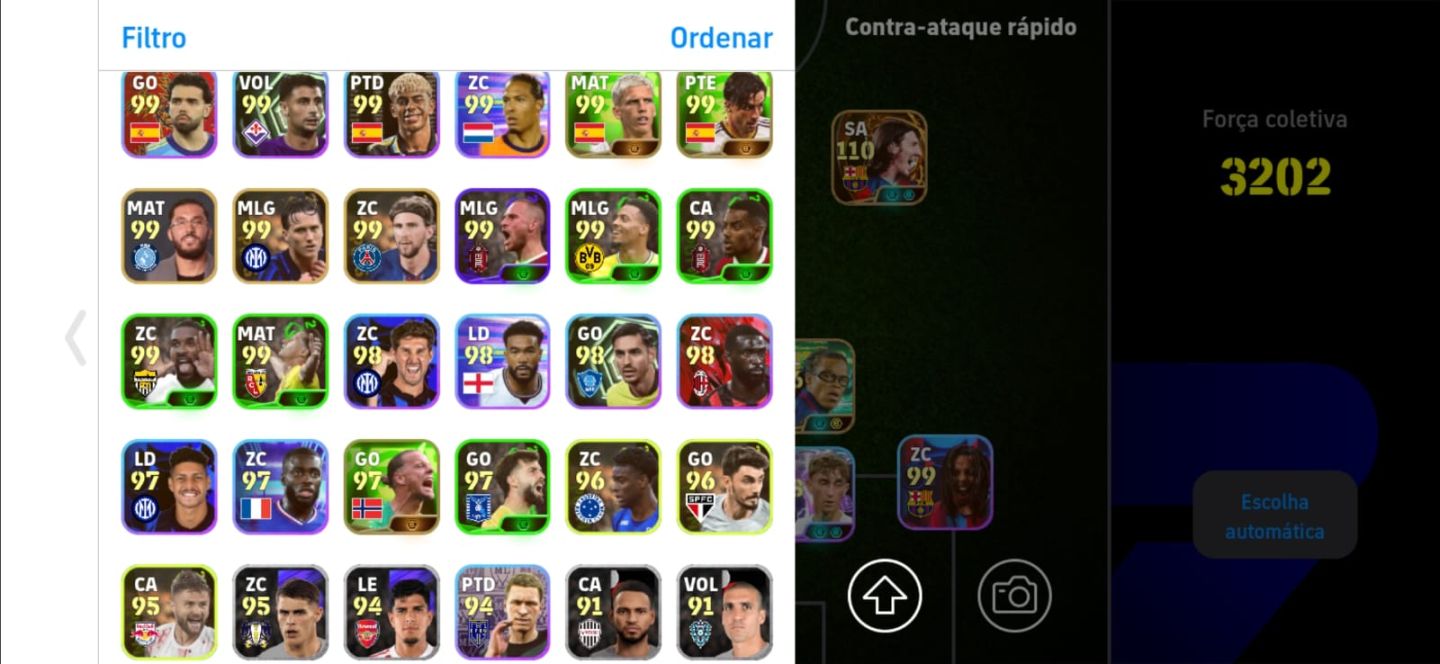 [CONTA EFOOTBALL] MESSI + RODRI + EDGAR DAVIDS | FORÇA 3202