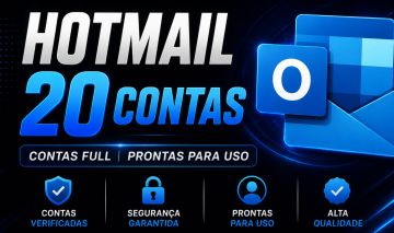 20x CONTAS NOVA HOTMAIL/OUTLOOK IP BR+ Brindes)NÃO PRECISA DE SMS