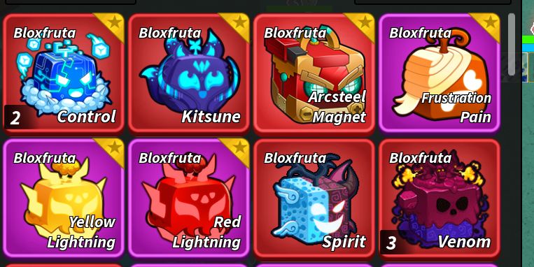 Blox Fruits | Frutas e skins Raras para Venda | arcsteel, Kitsune, red e Mais!