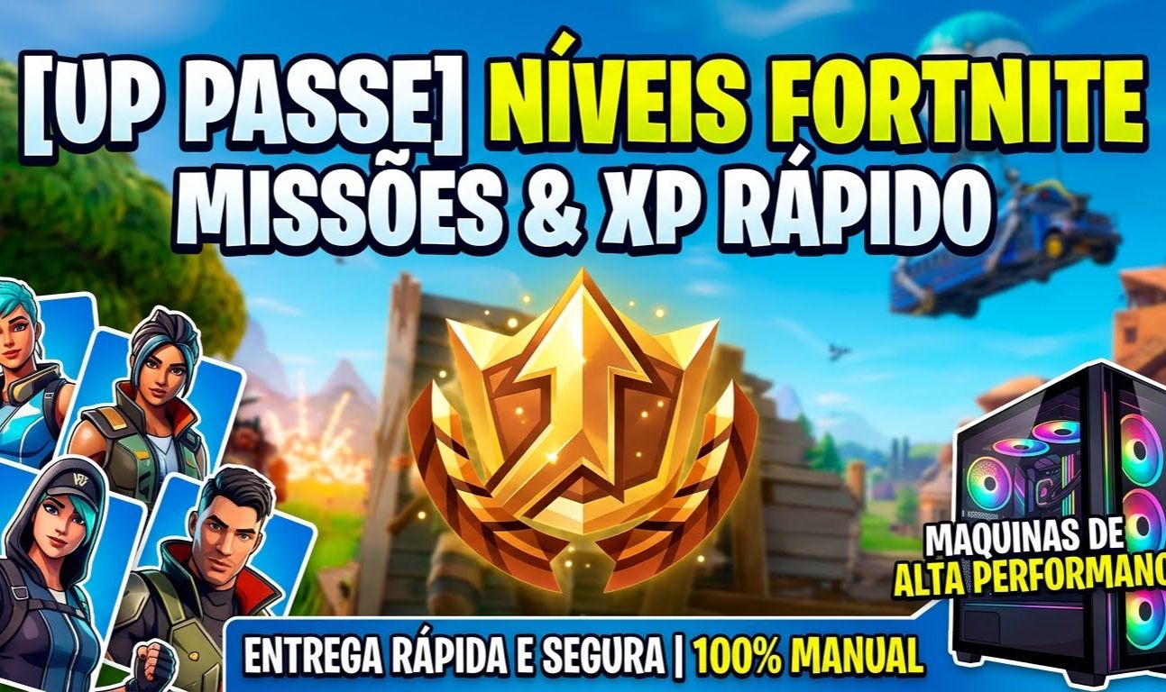 [UP PASSE] Upar Níveis no Fortnite / Desafios Semanais / Entrega Rápida