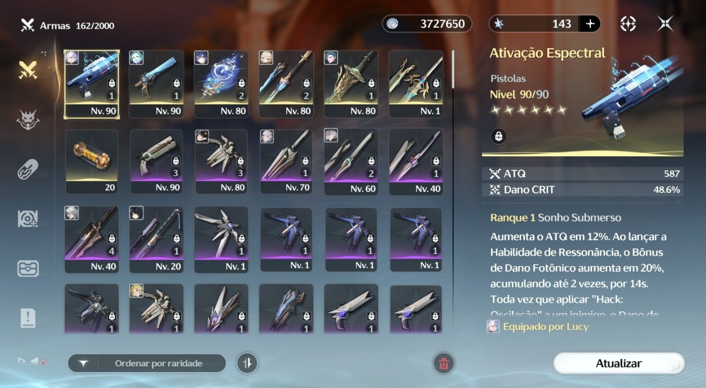 Conta Nivel de união 83 - 07 Personagens banner limitado