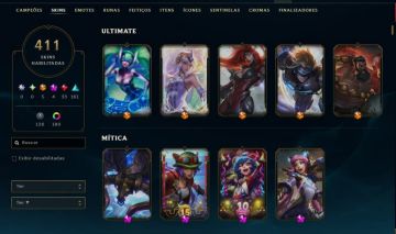 CONTA LOL DIAMANTE - MUITAS SKINS