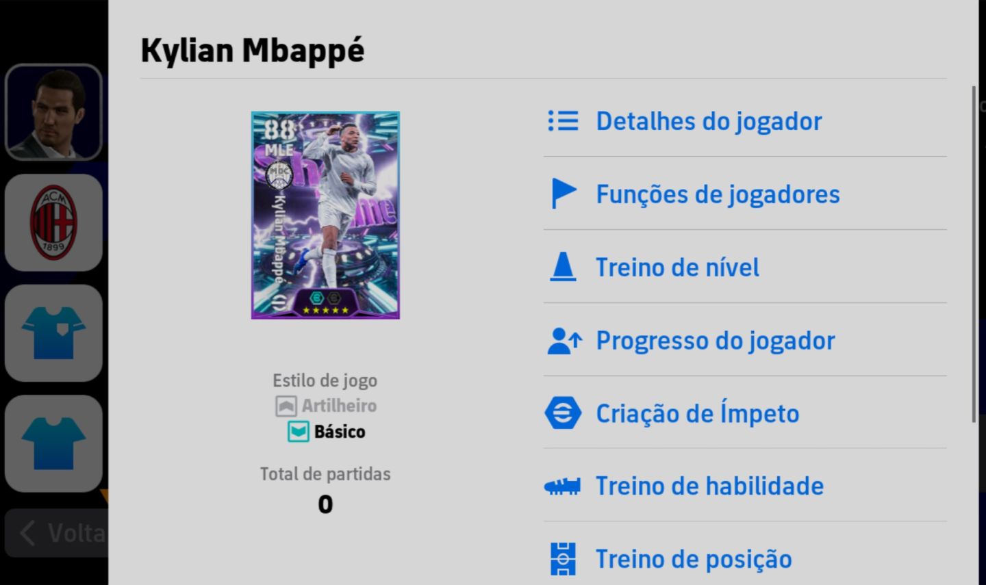 Conta Mbappe Efootball