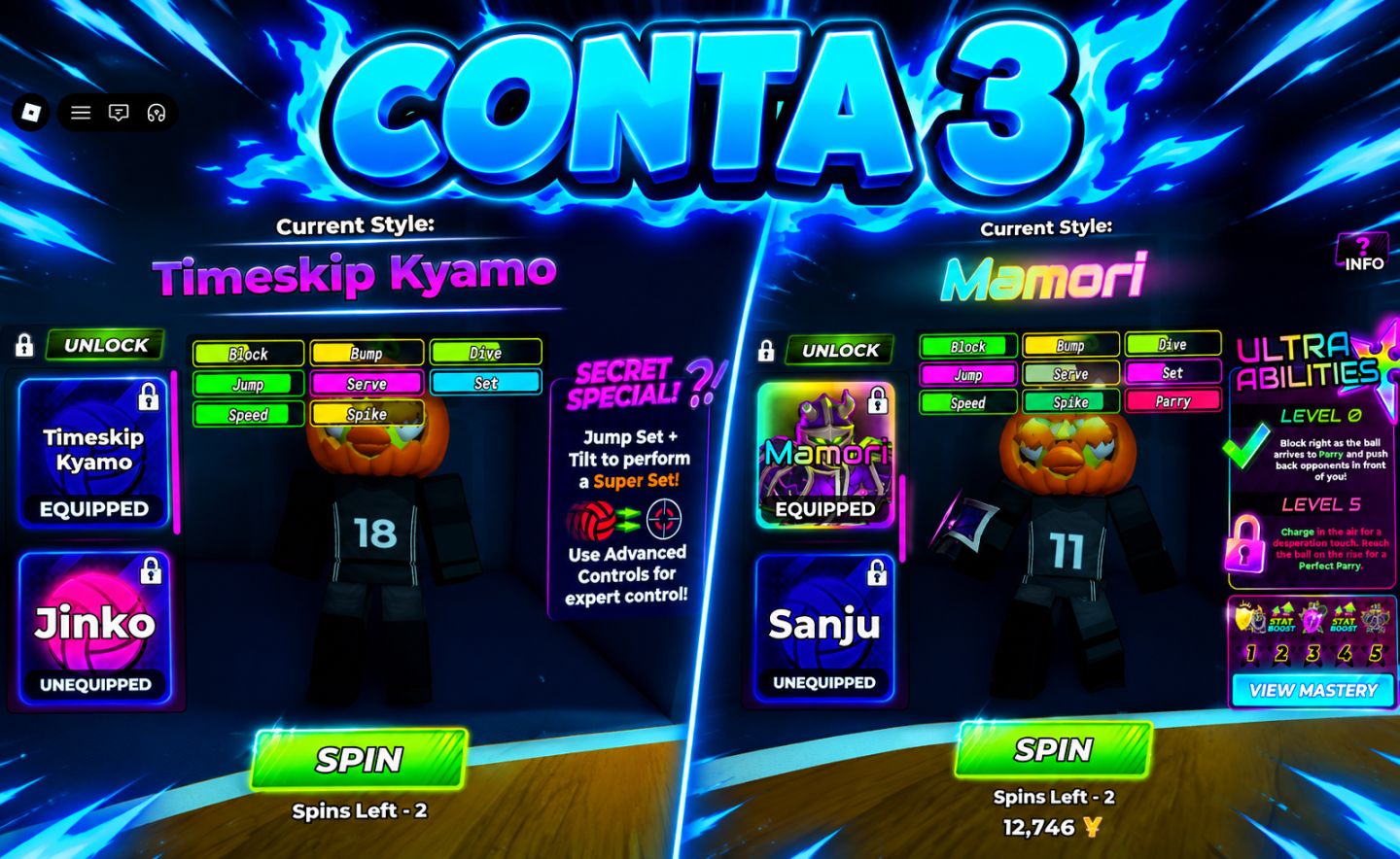 ( PROMOÇÃO ) CONTAS VOLLEYBALL LEGENDS | NEW MAMORI + TSK + TSH + JINKO + MIKAGE