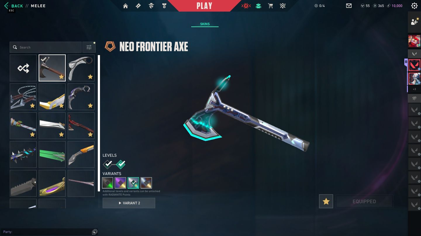 Conta valorant ex imortal com muita skin