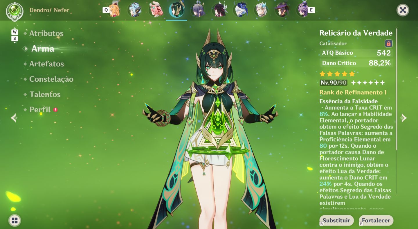 CONTA GENSHIN - AR60 ALERCHINO C6R1 CITLALI C2, XILONEN C2, + 22 T5