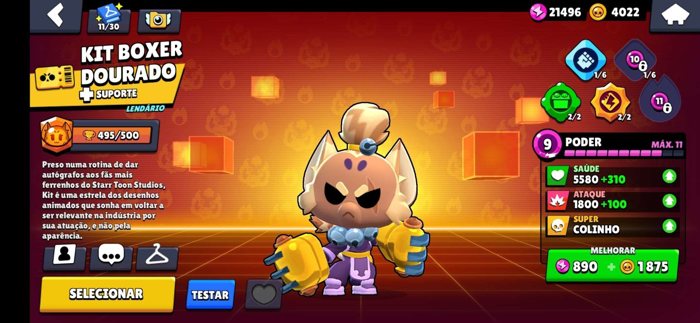 Conta BrawlStars com Jessie Dragão Escarlate e Mais