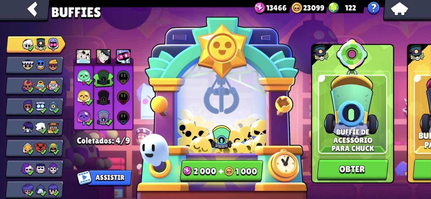 Conta de brawl stars quase Full, já pegou mestre.