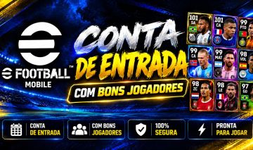 CONTA eFOOTBALL MOBILE À VENDA!