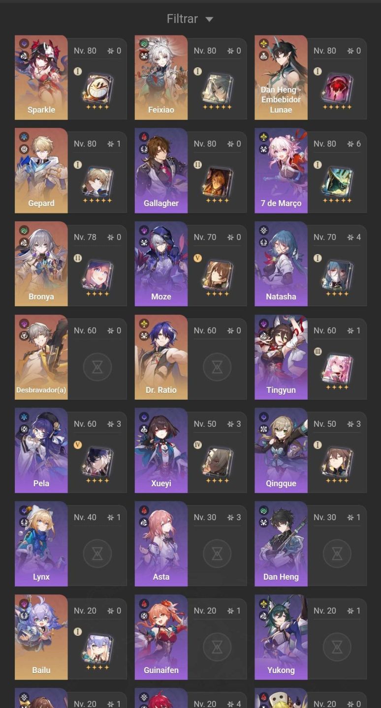 CONTA HOYO ZZZ, Honkai & GENSHIN AR 57, T5: 17 (Raiden, Mavuika, Furina, ...)
