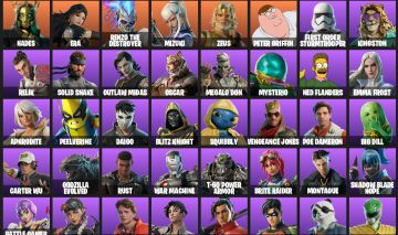 Conta com Mais de 123 Skins - Peter Griffin - Outlaw Midas - Bugs Bunny - Ziggy