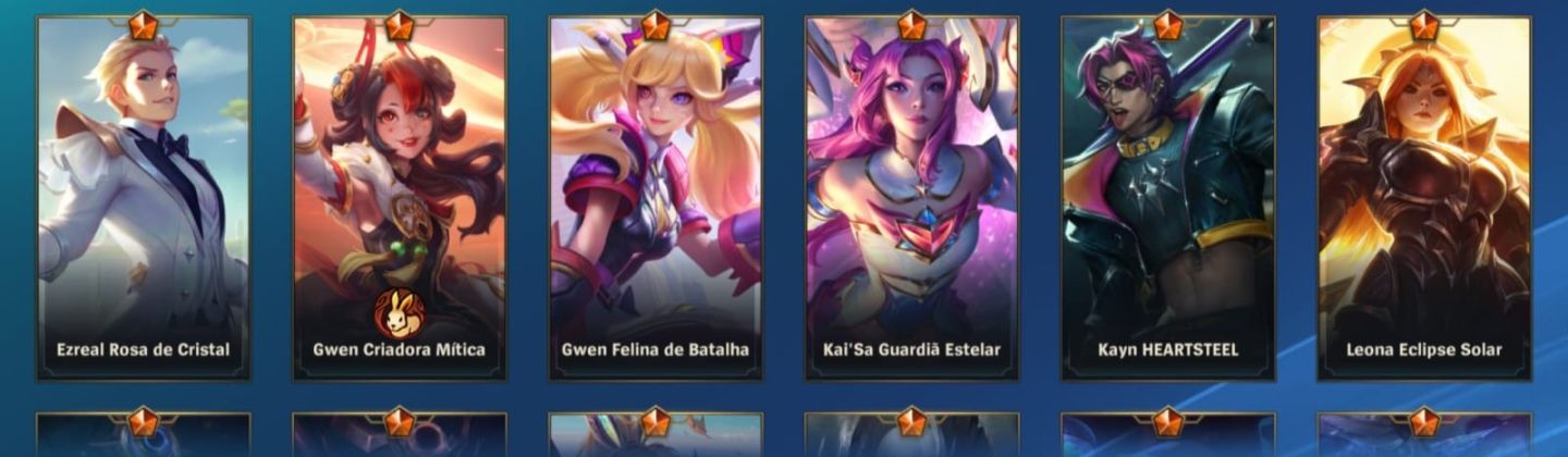 Wild Rift conta - 130+ skins, Full champs e NV300+