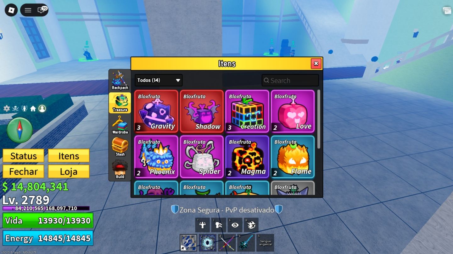 CONTA BLOX FRUITS 2789 | 4 PERM | CDK | V4 | ITENS RAROS