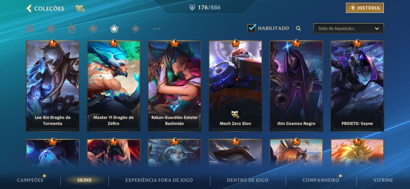 Conta 176 skins