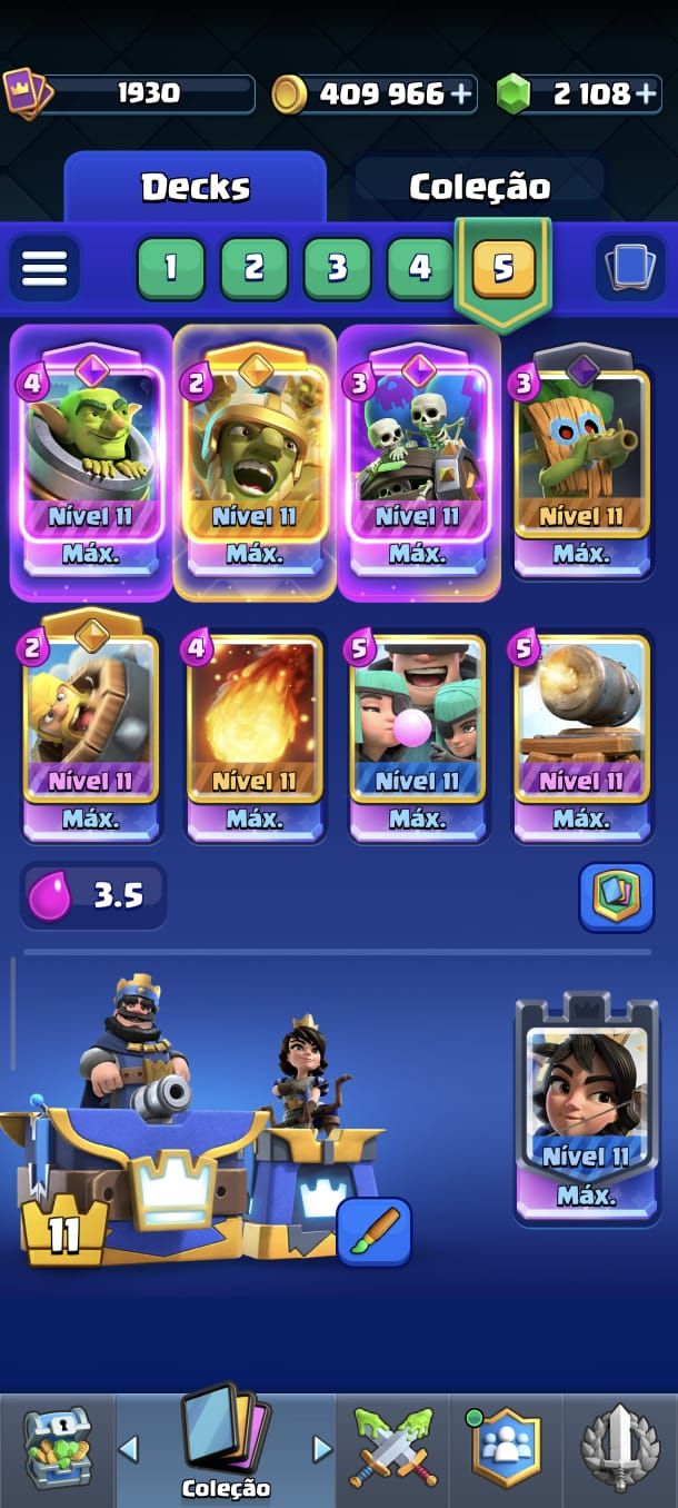 CONTA CLASH ROYALE | NIVEL 1930 | 48 CARTAS LVL 16 | 31 EVOLUÇÕES | 8 ANOS