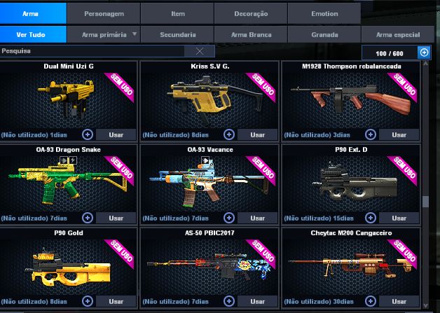 POINT BLANK (SEGUNDO TENENTE 2) (COM ITENS DE CASH) (ENTREGA AUTOMATICA)