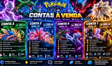 CONTAS POKÉMON GO PREMIUM À VENDA