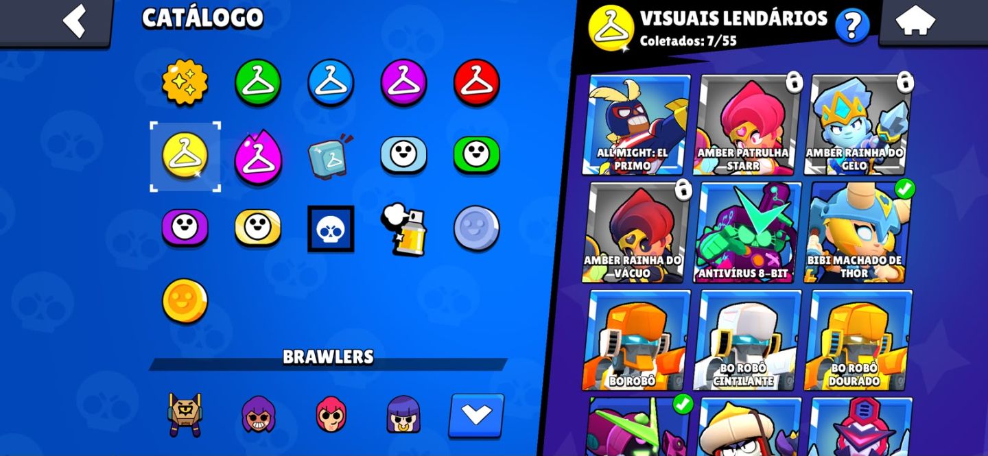 IMPERDÍVEL | 34.7K TROFÉUS | 90 BRAWLERS | MUITOS LVL 11 | GEMADA