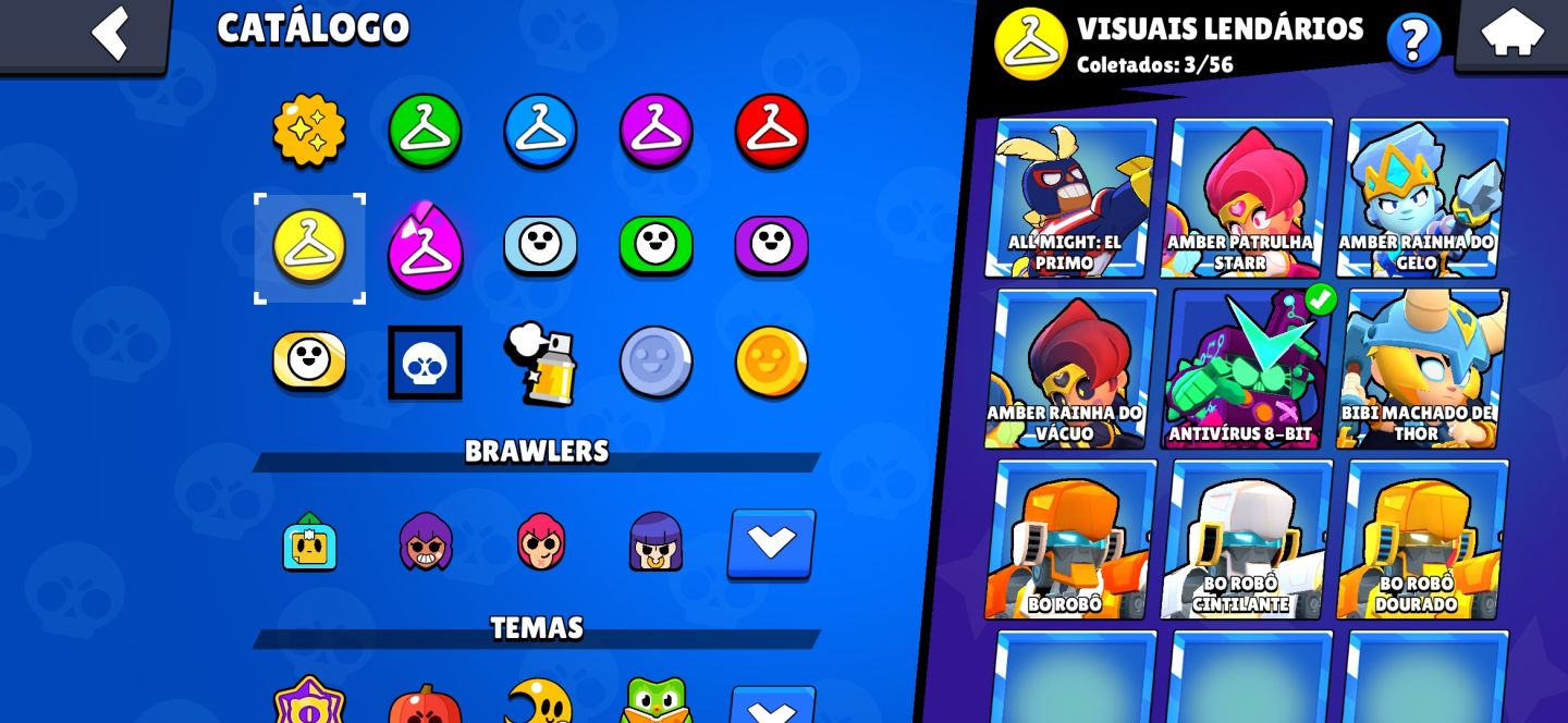 CONTA BRAWL STARS RARA E ANTIGA [50K TROFÉU]