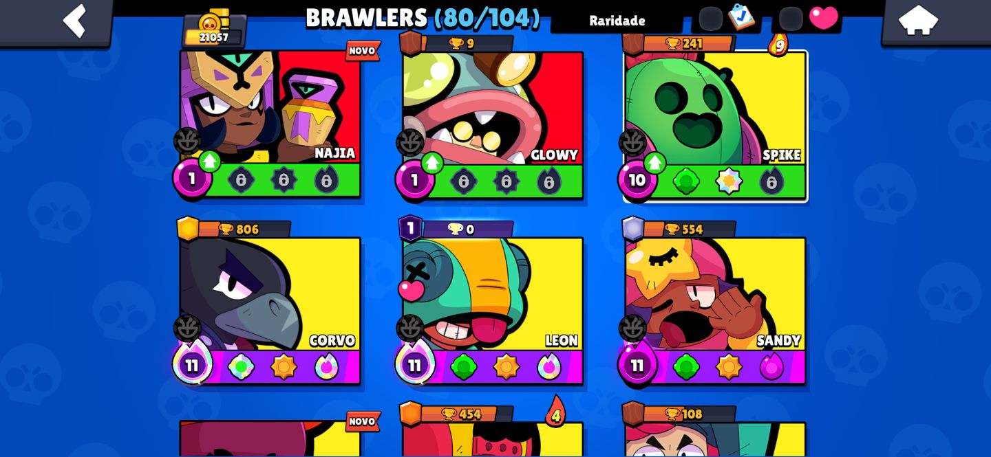 Conta de Braw com 21k de troféus e dois Passes e uma conta de clash arena 19