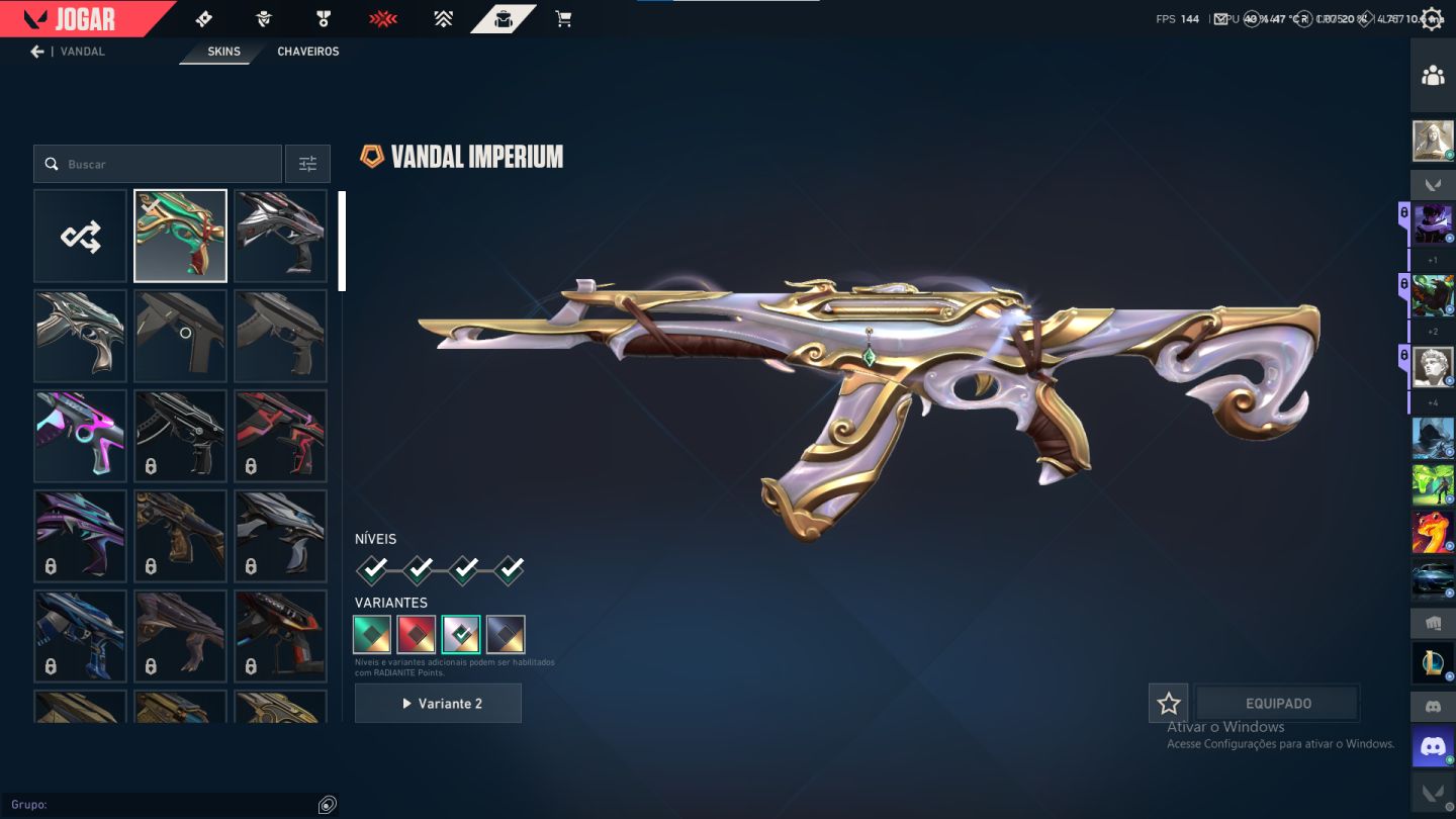 Conta de Valorant DIMA 3 Com skin