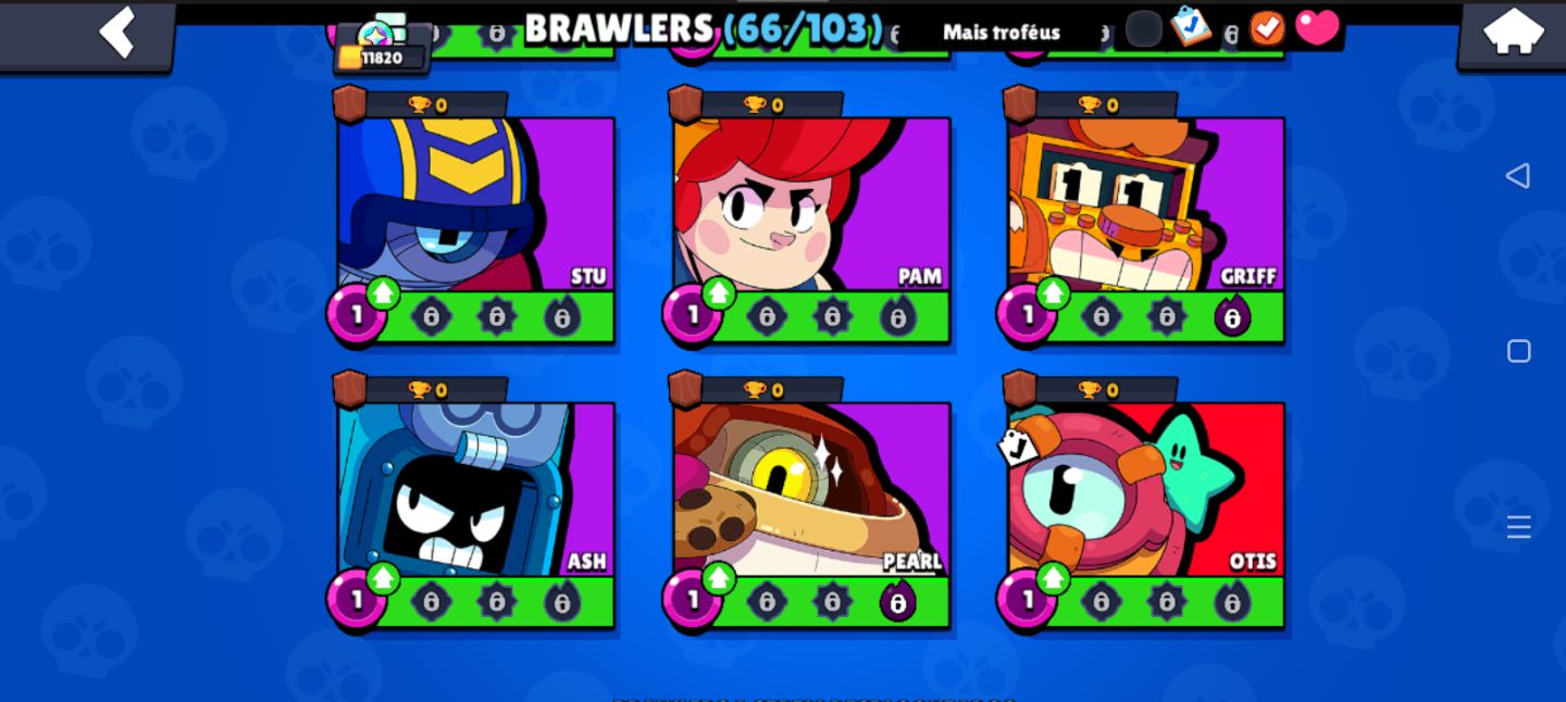 PROMOÇÃO CONTA BRAWL STARS | 67 BRAWLERS | 11.8K TROFÉUS | 7 P11