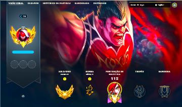 DARIUS MESTRE LENDÁRIA + [ CONTA OURO COM 75 PDLS ] + [ SKINS LENDÁRIAS ]