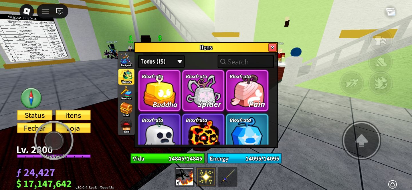 Conta blox fruits 2800/17M belli