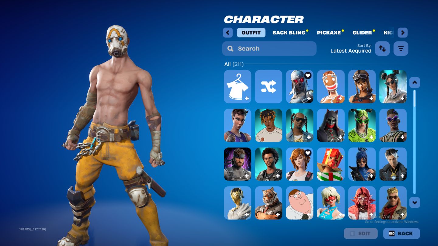 CONTA FORTNITE | WILDCAT + TRAVIS SCOTT + MINTY (MERRY MINT AXE) | 211 SKINS