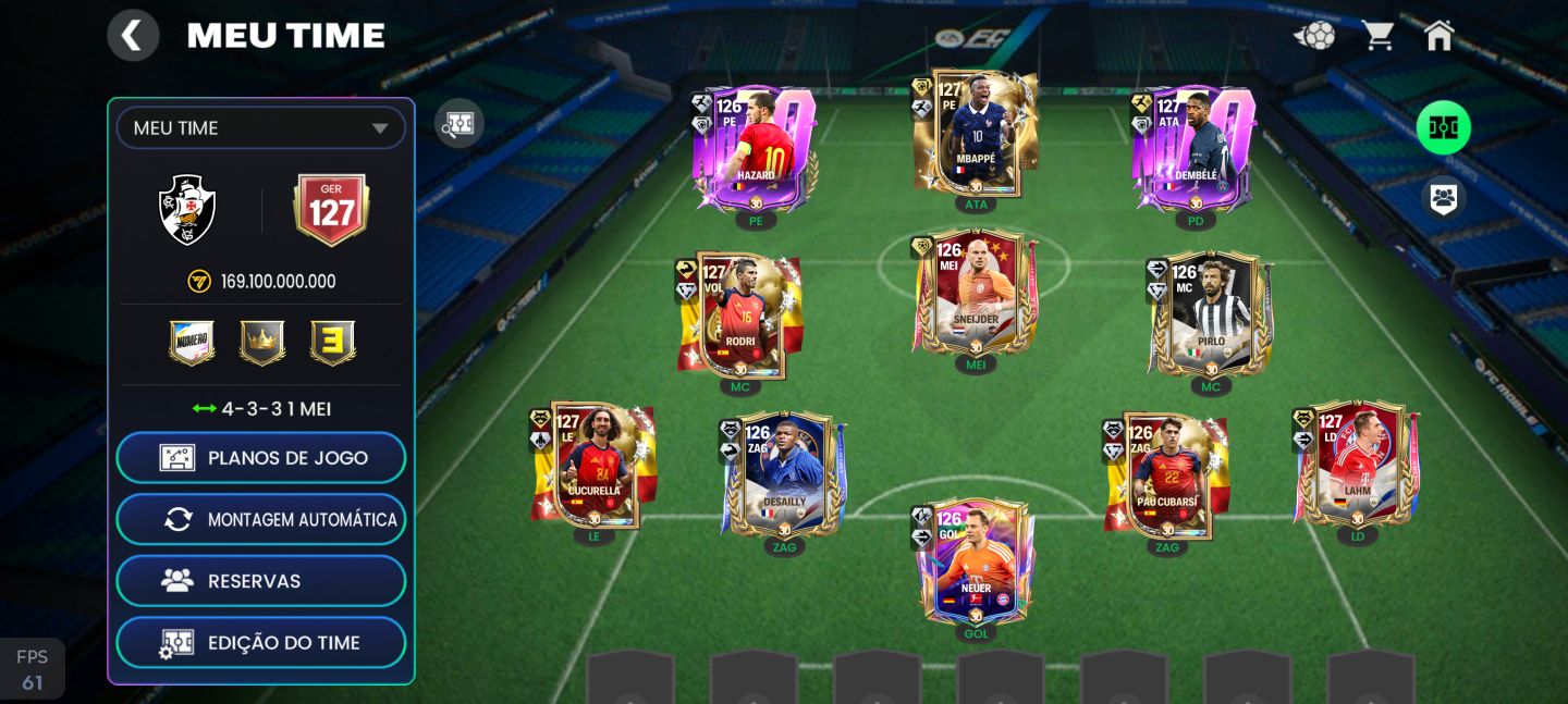 Conta FC Mobile Ger 127 com SheveChenko