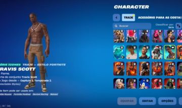 Fortnite conta fundador + Travis scott