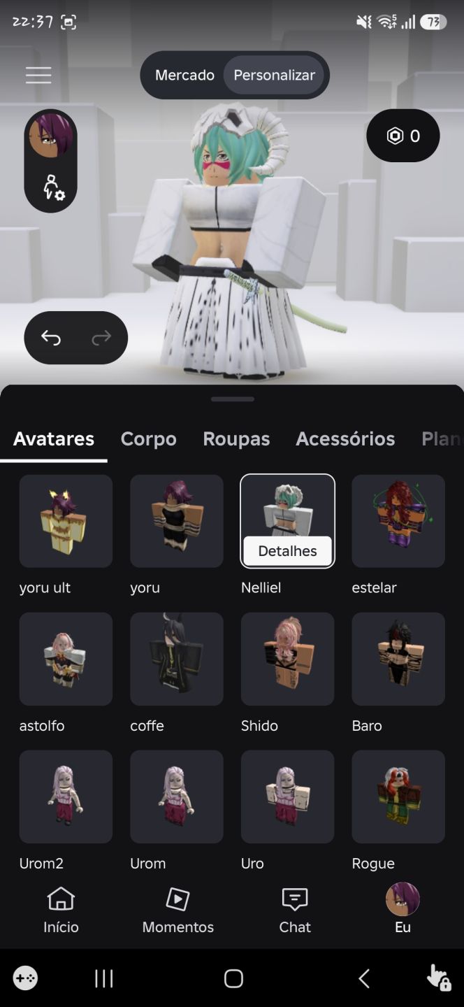 Conta roblox com muitas skins femininas