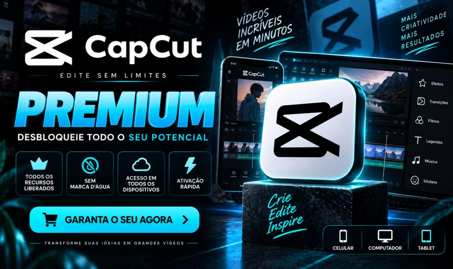 [MELHOR PREÇO] CAPCUT PRO PRIVADO + CANVA PRO e BRINDES