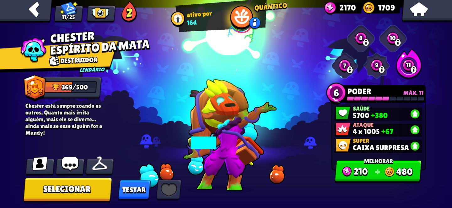 Conta de braws stars rara, com várias skins