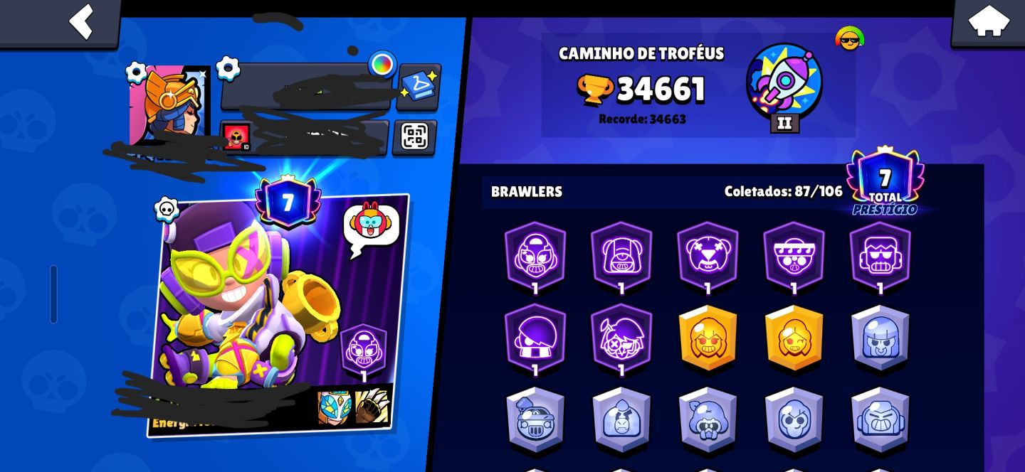 Conta brawl stars/clash Royal bem upadas!!!