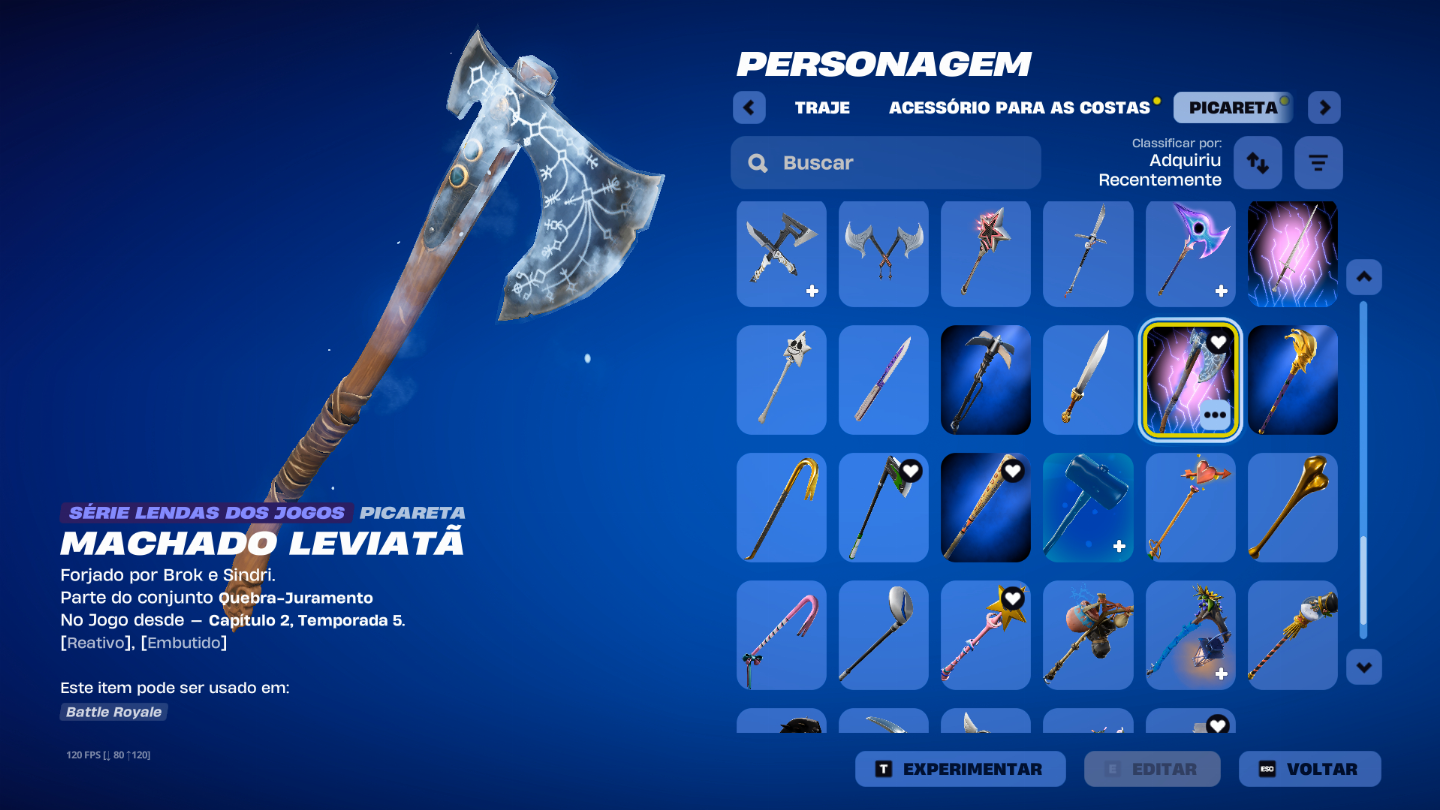 CONTA DE FORTNITE 274 SKINS