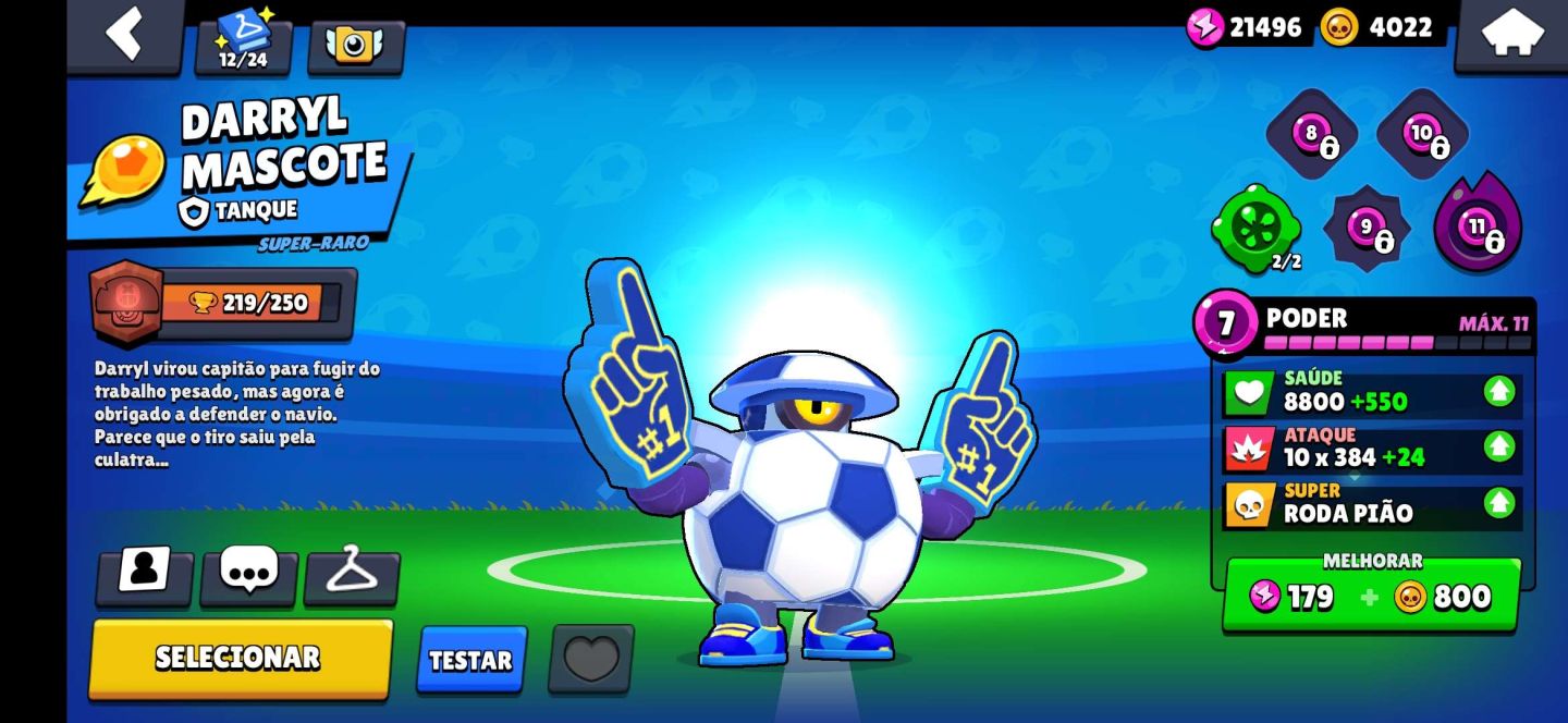 Conta BrawlStars com Jessie Dragão Escarlate e Mais