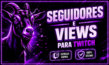 Twitch -- Seguidores/Visualizações -- o melhor preço do mercado.