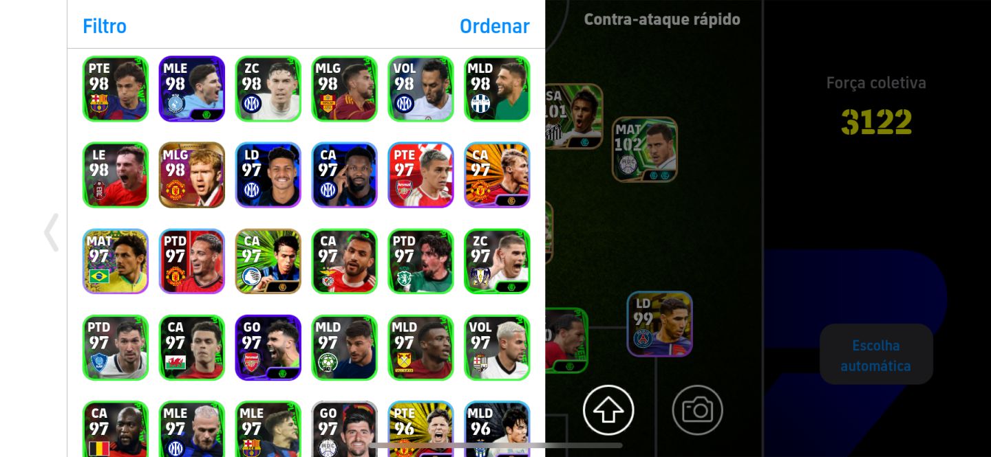 2 contas efootball full cartas na compra das duas leve outra de brinde