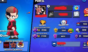 CONTA BRAWL STARS +44496 TRÓFEUS