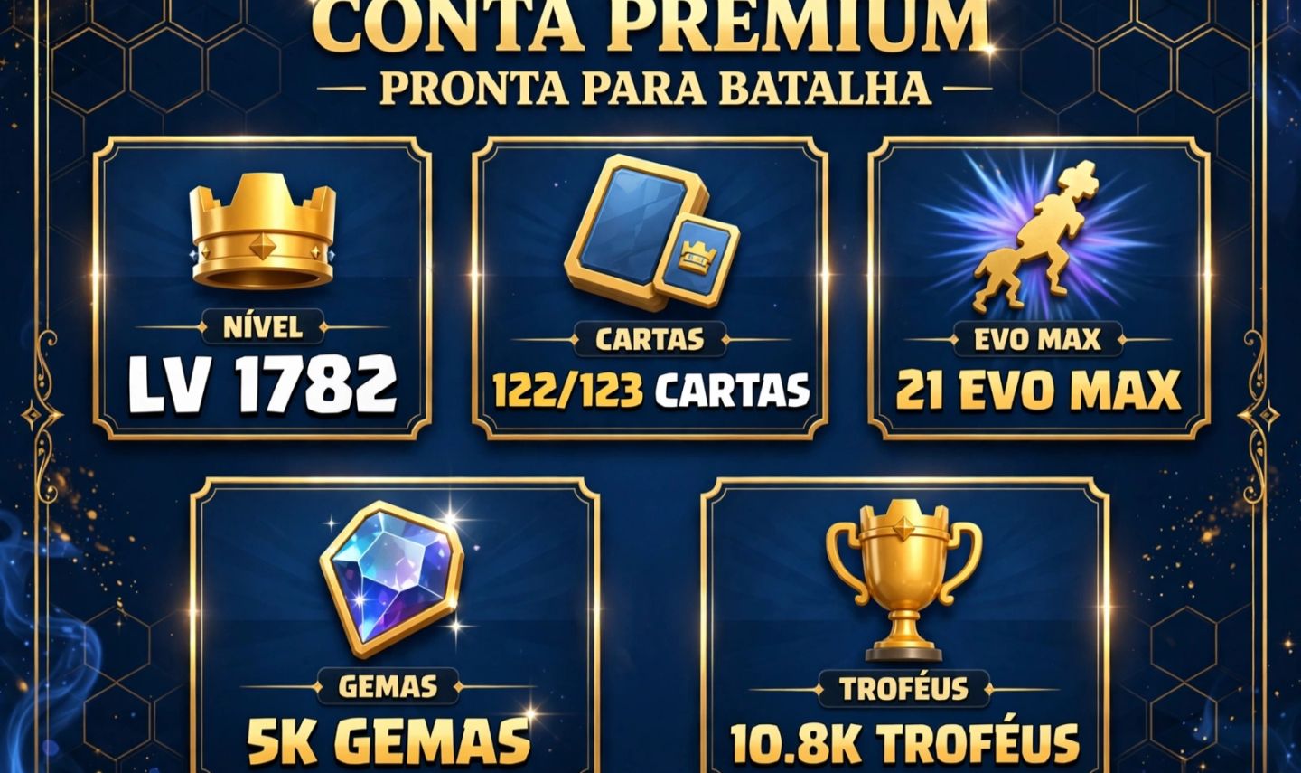 1782 COLEÇÃO | 21 EVO | 5486 GEMAS | 10832 | 91 EMOTES