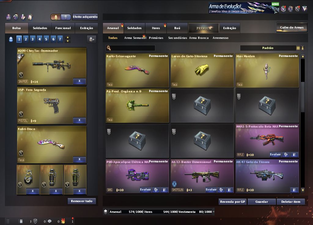 CONTA CROSSFIRE COM 87 VIPS, VÁRIAS VITORIOSAS E PERFEITA PARA TODOS OS MODOS!