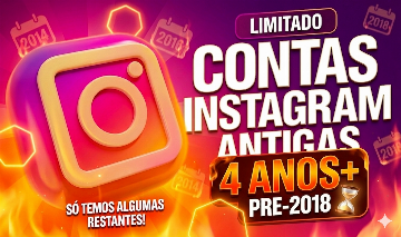 CONTAS INSTAGRAM ANTIGAS E NOVAS | +6 ANOS | ENTREGA AUTOMÁTICA | PROMOÇÃO